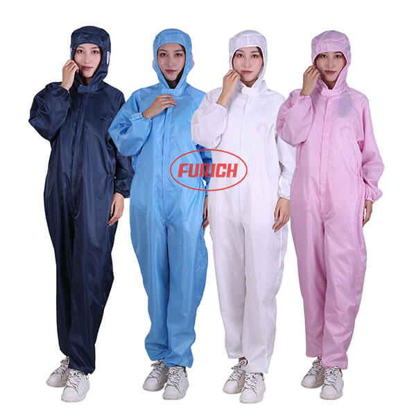 QUẦN ÁO PHÒNG SẠCH 28 Quần áo phòng sạch liền thân liền mũ