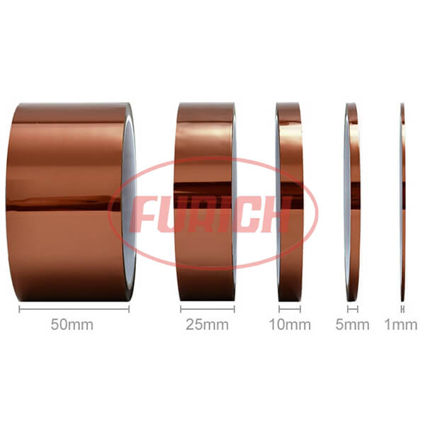 Băng keo chịu nhiệt Polyimide Kapton 8 Băng keo chịu nhiệt nhiều kích thước