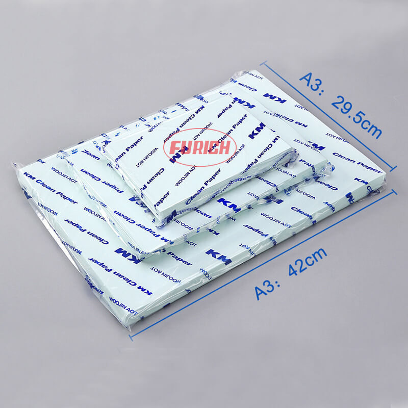 Giấy in phòng sạch KM A3, A4, A5 9 Giấy in phòng sạch màu xanh dương